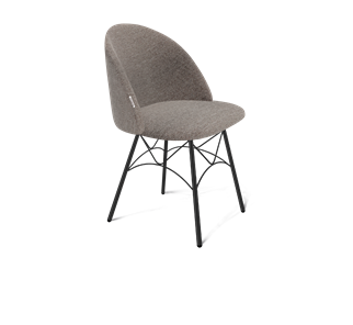 Обеденный стул SHT-ST35 / SHT-S107 (тростниковый сахар/черный муар) в Чите