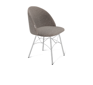 Обеденный стул SHT-ST35 / SHT-S107 (тростниковый сахар/хром лак) в Чите
