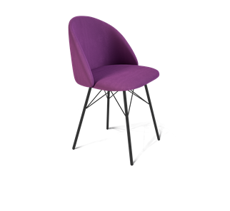Обеденный стул SHT-ST35 / SHT-S64 (ягодное варенье/черный муар) в Чите