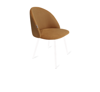 Обеденный стул SHT-ST35 / SHT-S95-1 (горчичный/белый муар) в Чите