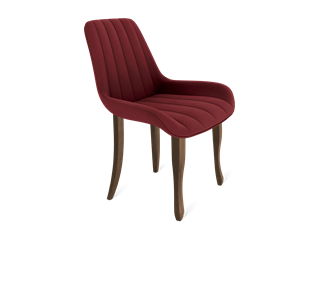 Обеденный стул SHT-ST37 / SHT-S122 (рубиновое вино/темный орех/черный муар) в Чите