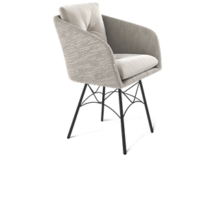 Обеденный стул SHT-ST43-2 / SHT-S107 (морозное утро/черный муар) в Чите