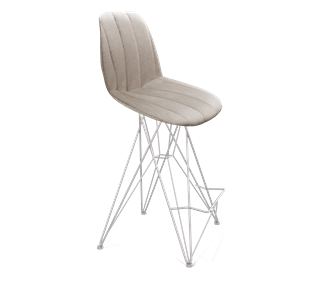 Полубарный стул SHT-ST29-С22 / SHT-S66-1 (лунный камень/хром лак) в Чите