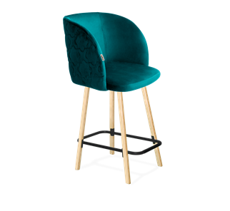 Полубарный стул SHT-ST33-1 / SHT-S94-1 (альпийский бирюзовый/прозрачный лак/черный муар) в Чите