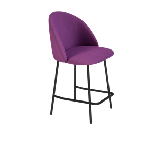 Полубарный стул SHT-ST35 / SHT-S29P-1 (ягодное варенье/черный муар) в Чите