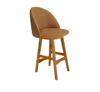 Полубарный стул SHT-ST35 / SHT-S65-1 (горчичный/светлый орех) в Чите