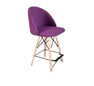 Полубарный стул SHT-ST35 / SHT-S80-1 (ягодное варенье/прозрачный лак/черный) в Чите