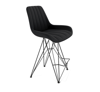 Полубарный стул SHT-ST37 / SHT-S66-1 (ночное затмение/черный муар) в Чите