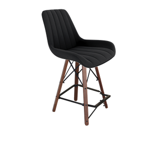 Полубарный стул SHT-ST37 / SHT-S80-1 (ночное затмение/темный орех/черный) в Чите