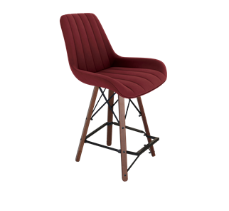 Полубарный стул SHT-ST37 / SHT-S80-1 (рубиновое вино/темный орех/черный) в Чите