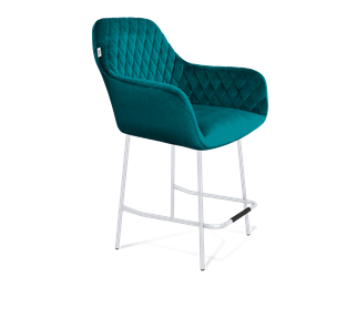 Полубарный стул SHT-ST38 / SHT-S29P-1 (альпийский бирюзовый/хром лак) в Чите