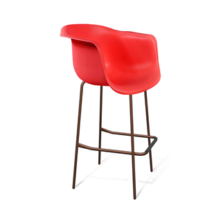Барный стул SHT-ST31/S29 (красный/медный металлик) в Чите