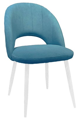 Кухонный стул 217 V16 голубой/белый в Чите - изображение