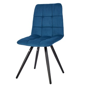 Обеденный стул POLINI Home Berlin SM, синий-черный в Чите