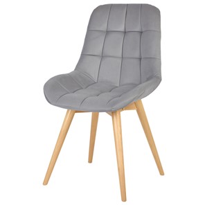 Обеденный стул POLINI Home Verona SD, светло-серый-натуральный в Чите
