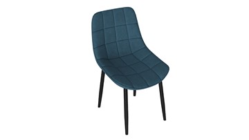 Обеденный стул Boston (Черный муар/Велюр V006 бирюзовый) в Чите