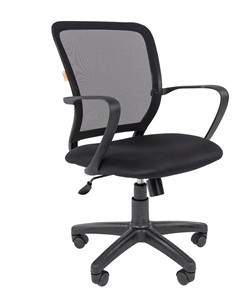 Кресло компьютерное CHAIRMAN 698 black, ткань, цвет черный в Чите - предосмотр