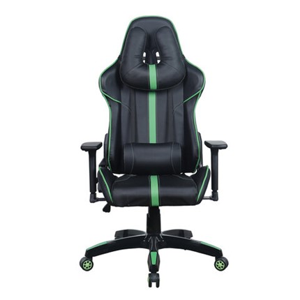 Офисное кресло Brabix GT Carbon GM-120 (две подушки, экокожа, черное/зеленое) 531929 в Чите - изображение