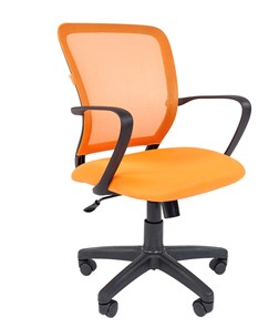 Компьютерное кресло CHAIRMAN 698 black TW, ткань, цвет оранжевый в Чите