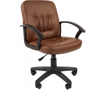 Офисное кресло CHAIRMAN 651 ЭКО коричневое в Чите