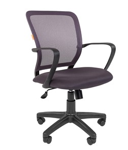 Кресло офисное CHAIRMAN 698 black TW, ткань, цвет серый в Чите