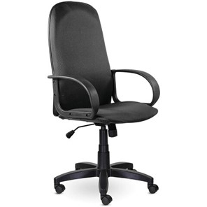 Кресло офисное Brabix Praktik EX-279 (ткань JP/кожзам, серое) 532018 в Чите