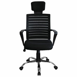 Компьютерное кресло Brabix Victory MG-016 (подголовник, хром, черное) 531924 в Чите