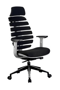 Офисное кресло Riva Chair SHARK (Черный/серый) в Чите