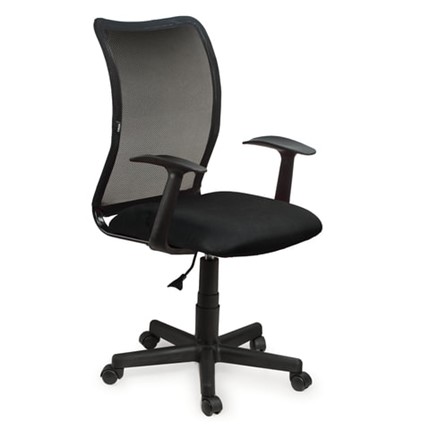 Кресло офисное Brabix Spring MG-307 (с подлокотниками, черное TW) в Чите - изображение