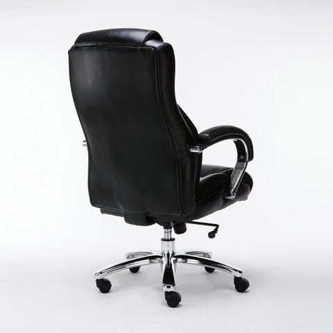 Кресло Brabix Premium Status HD-003 (рециклированная кожа, хром, черное) 531821 в Чите - изображение 2