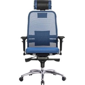 Кресло компьютерное Samurai S-3.04, синий в Чите - предосмотр 1
