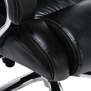 Кресло Brabix Premium Status HD-003 (рециклированная кожа, хром, черное) 531821 в Чите - предосмотр 9