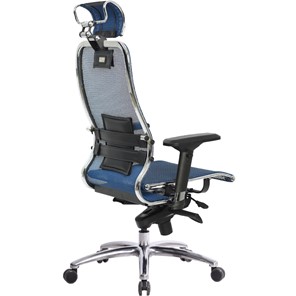 Кресло компьютерное Samurai S-3.04, синий в Чите - предосмотр 3