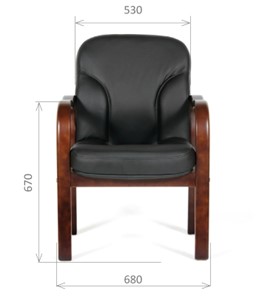 Кресло офисное CHAIRMAN 658 Натуральная кожа черный в Чите - предосмотр 1