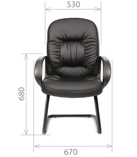 Компьютерное кресло CHAIRMAN 416V экокожа черная в Чите - изображение 1