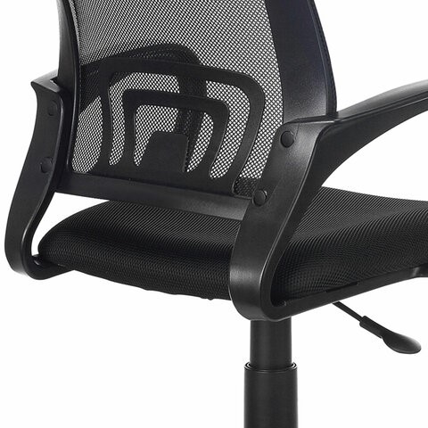 Кресло офисное Brabix Fly MG-396 (с подлокотниками, сетка, черное) 532083 в Чите - изображение 5