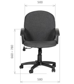 Компьютерное кресло CHAIRMAN 681 Ткань C-3 черное в Чите - предосмотр 1