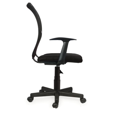 Кресло офисное Brabix Spring MG-307 (с подлокотниками, черное TW) в Чите - изображение 1