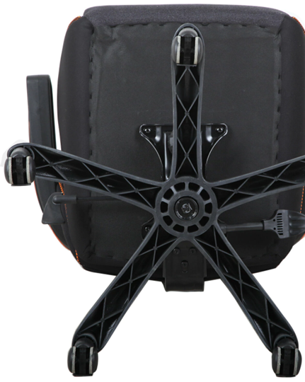 Кресло офисное Brabix Techno Pro GM-003 (ткань, черное/серое, вставки оранжевые) в Чите - изображение 5