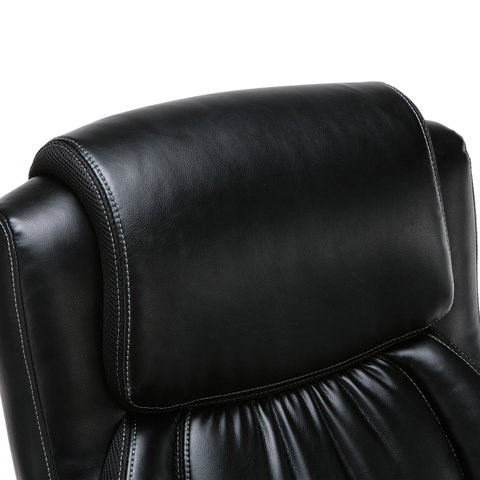 Кресло Brabix Premium Status HD-003 (рециклированная кожа, хром, черное) 531821 в Чите - изображение 5