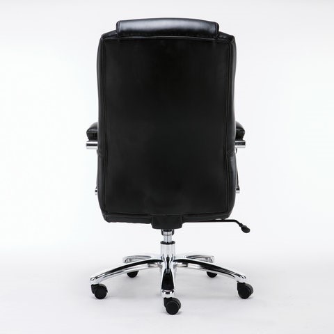Кресло Brabix Premium Status HD-003 (рециклированная кожа, хром, черное) 531821 в Чите - изображение 3