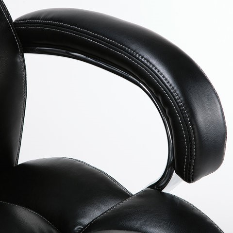 Кресло Brabix Premium Status HD-003 (рециклированная кожа, хром, черное) 531821 в Чите - изображение 8