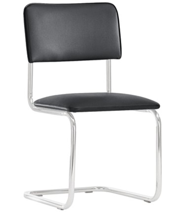 Офисный стул Sylwia chrome P100, кож/зам V4 в Чите - изображение