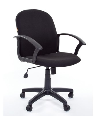 Компьютерное кресло CHAIRMAN 681 Ткань C-3 черное в Чите - изображение