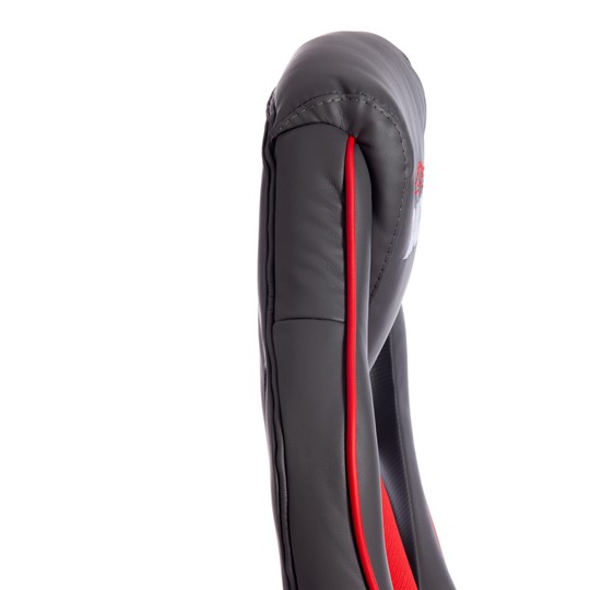Кресло RACER GT new кож/зам/ткань, металлик/красный, арт.13249 в Чите - изображение 11