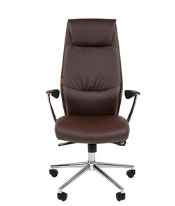 Офисное кресло CHAIRMAN Vista Экокожа премиум коричневая (vista) в Чите - предосмотр 3
