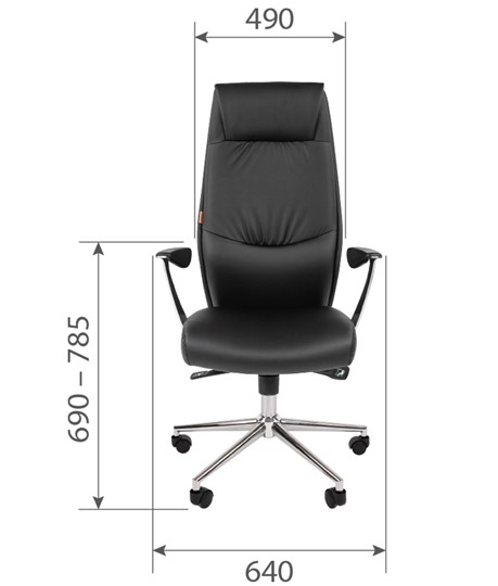 Офисное кресло CHAIRMAN Vista Экокожа премиум коричневая (vista) в Чите - изображение 5
