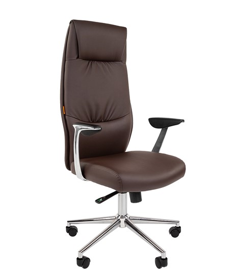 Офисное кресло CHAIRMAN Vista Экокожа премиум коричневая (vista) в Чите - изображение 2