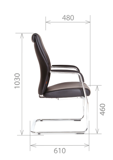 Кресло CHAIRMAN Vista V Экокожа премиум коричневая (vista) в Чите - изображение 2