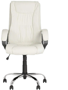 Кресло для офиса ELLY (CHR68) экокожа ECO-50, белая в Чите